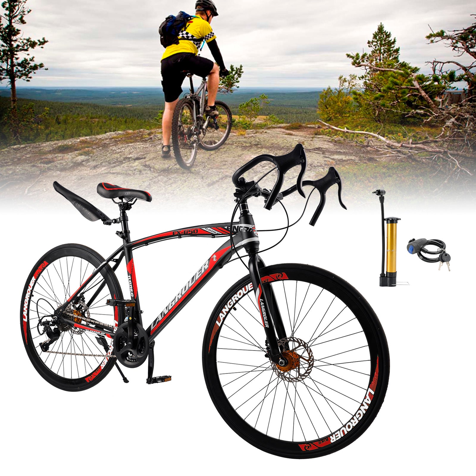 26" Dynamic 27-Speed Road Bike for Men & Women