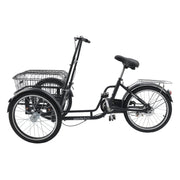 Multi-Purpose 20-Inch Tricycle with Basket & Reflective Safety