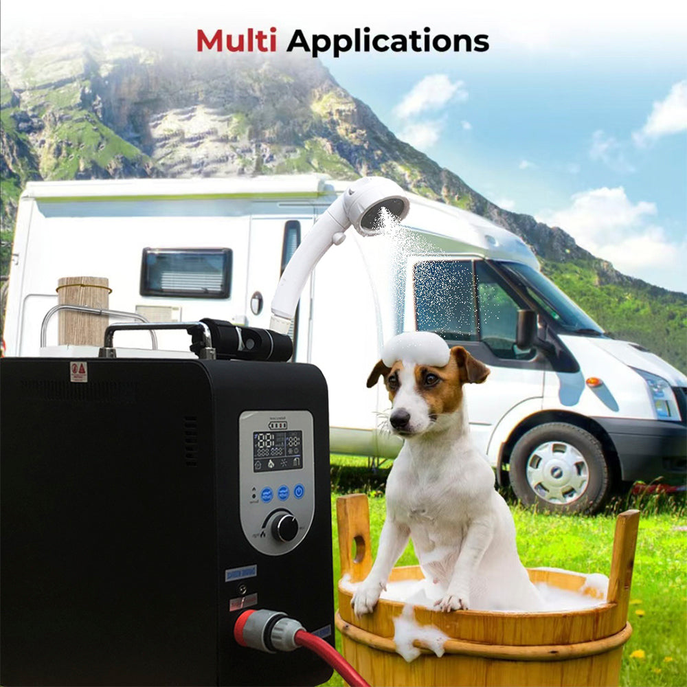 Propane Portable Water Heater Countertop Instant Camping Shower For Outdoors