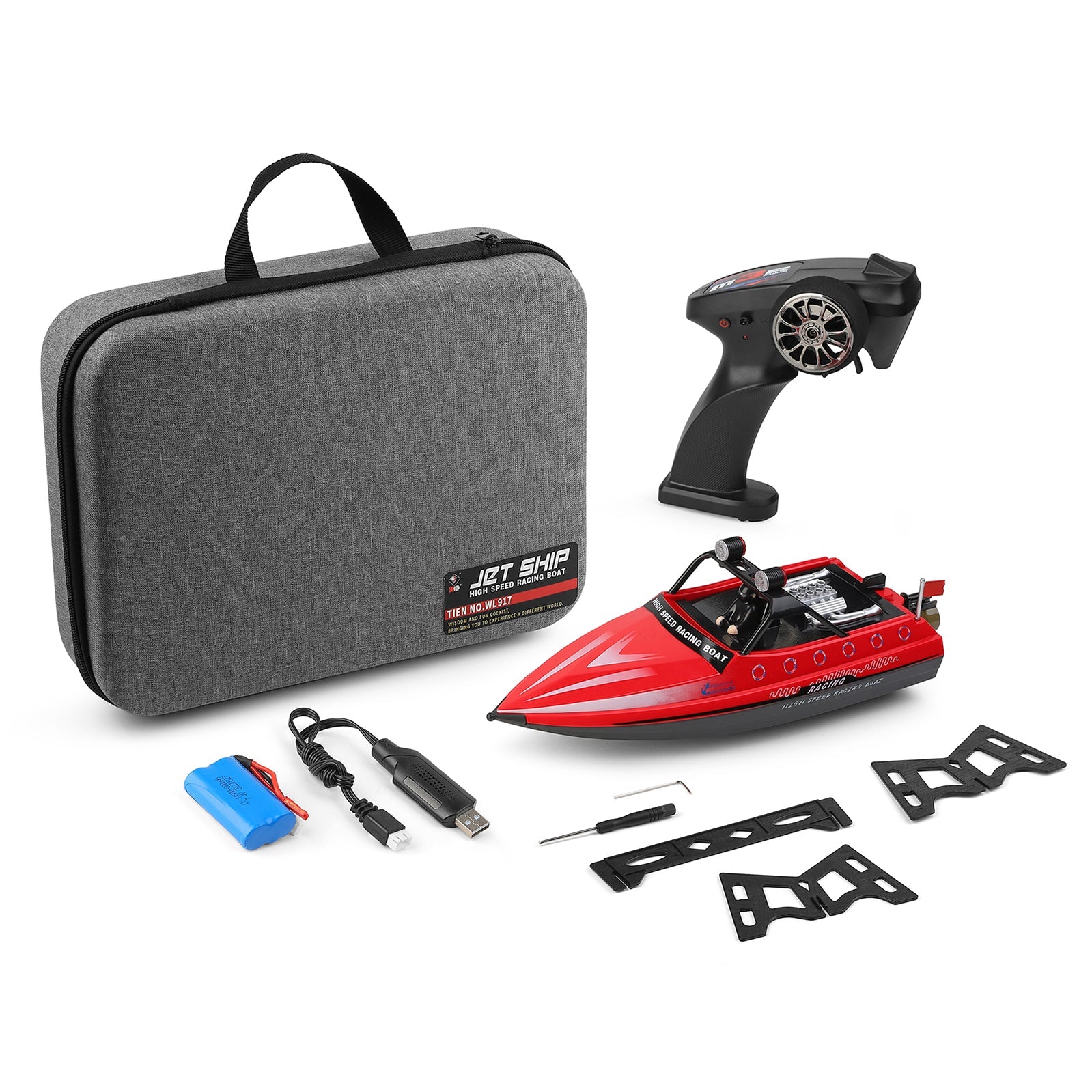 Wltoys WL917 RC Jet Boat RC Racing Boat 2.4GHz Remote Control Boat Toy Gift