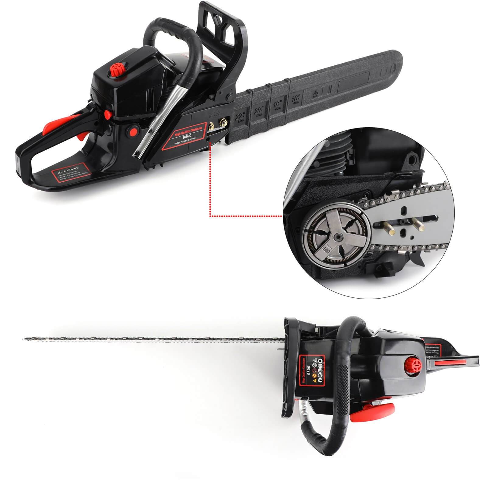 22'' 62cc Chainsaw With Powerful Engine