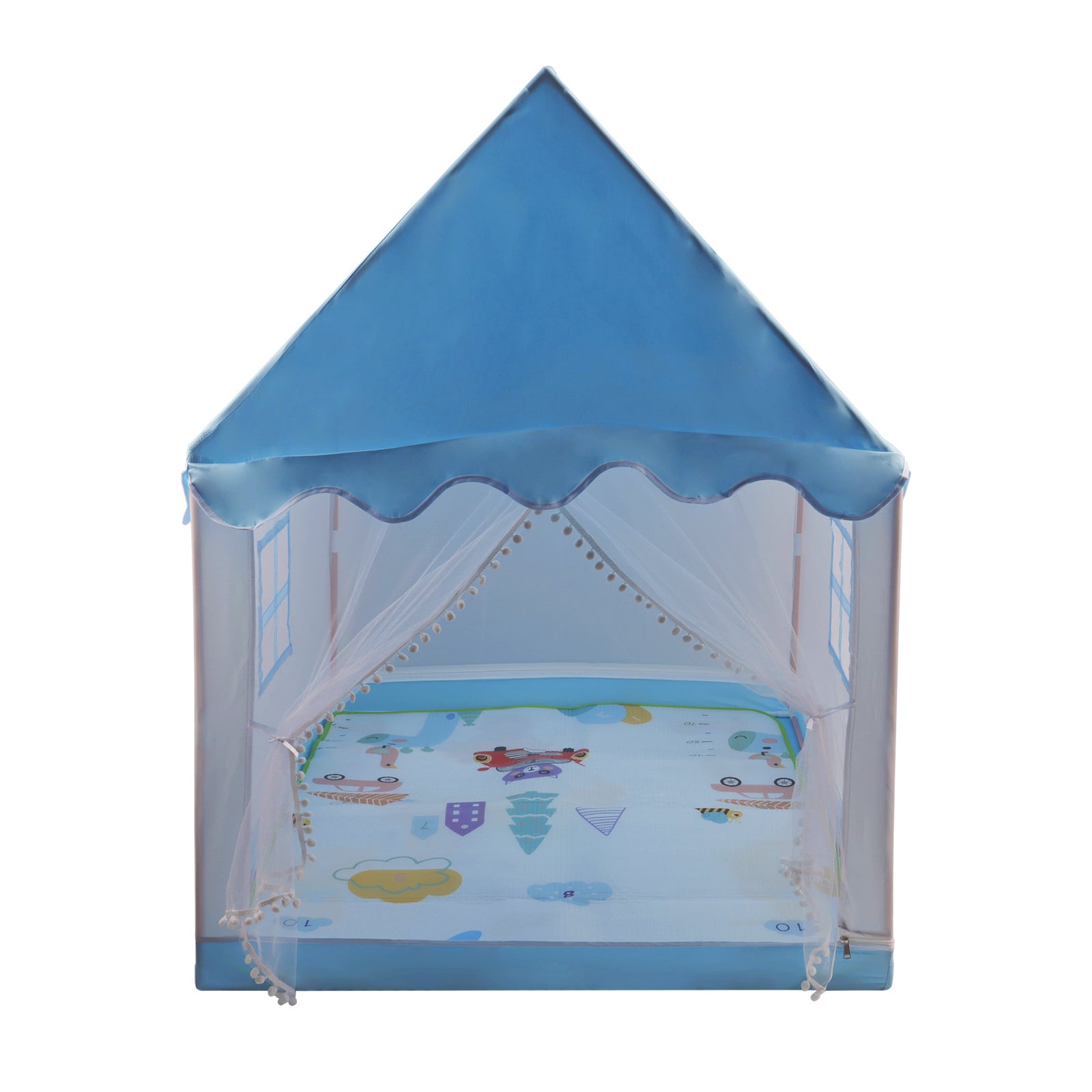 Assembly Tent with Metal Frame Kids Indoor Play Tent fit for Boys & Girls