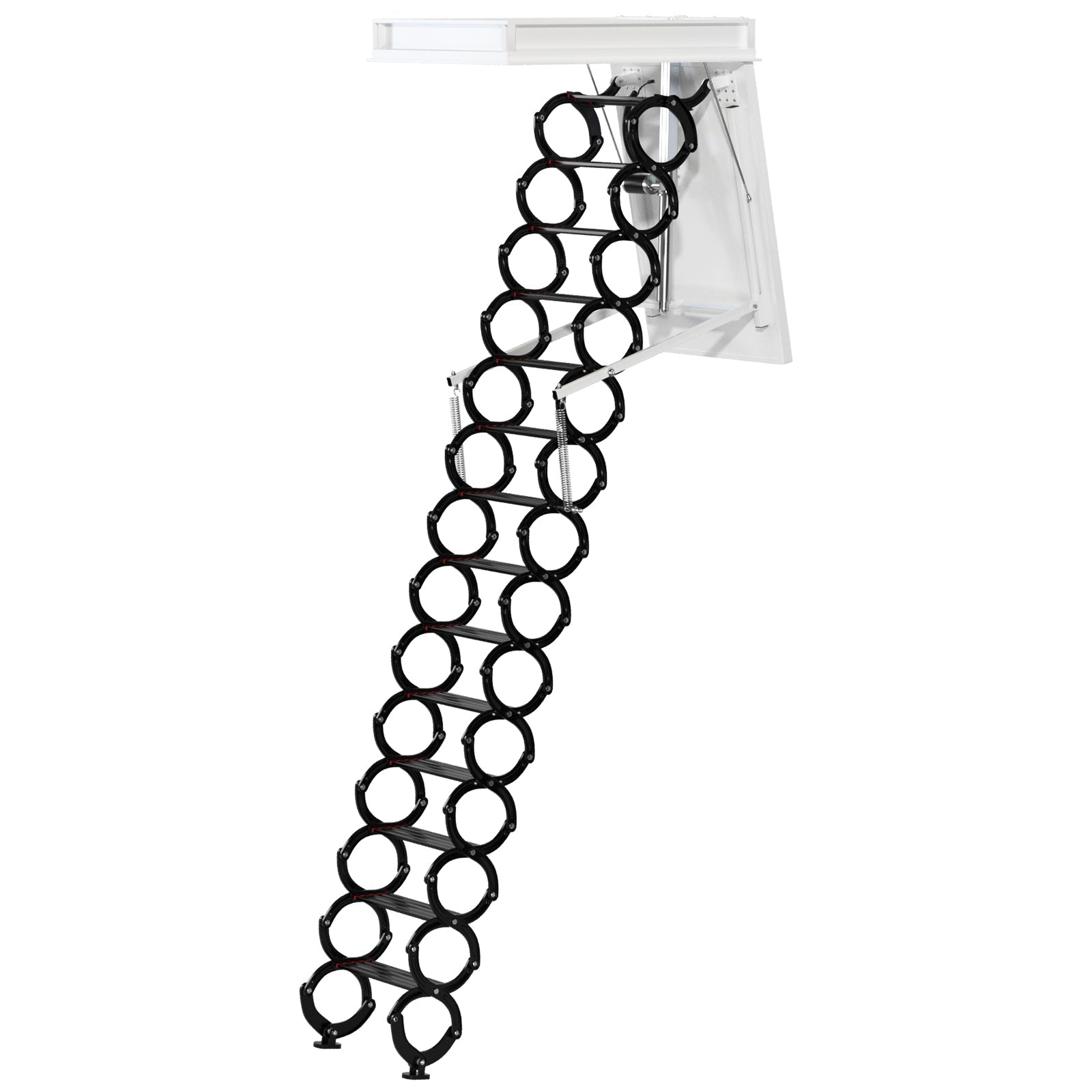 13-Step Electric Alum Folding Ladder 11.8FT Remote Loft Home 3527.5