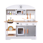 Play Kitchen Kids Cookware Microwave Toy Gift Play Set For Boys Girls Age 3-8