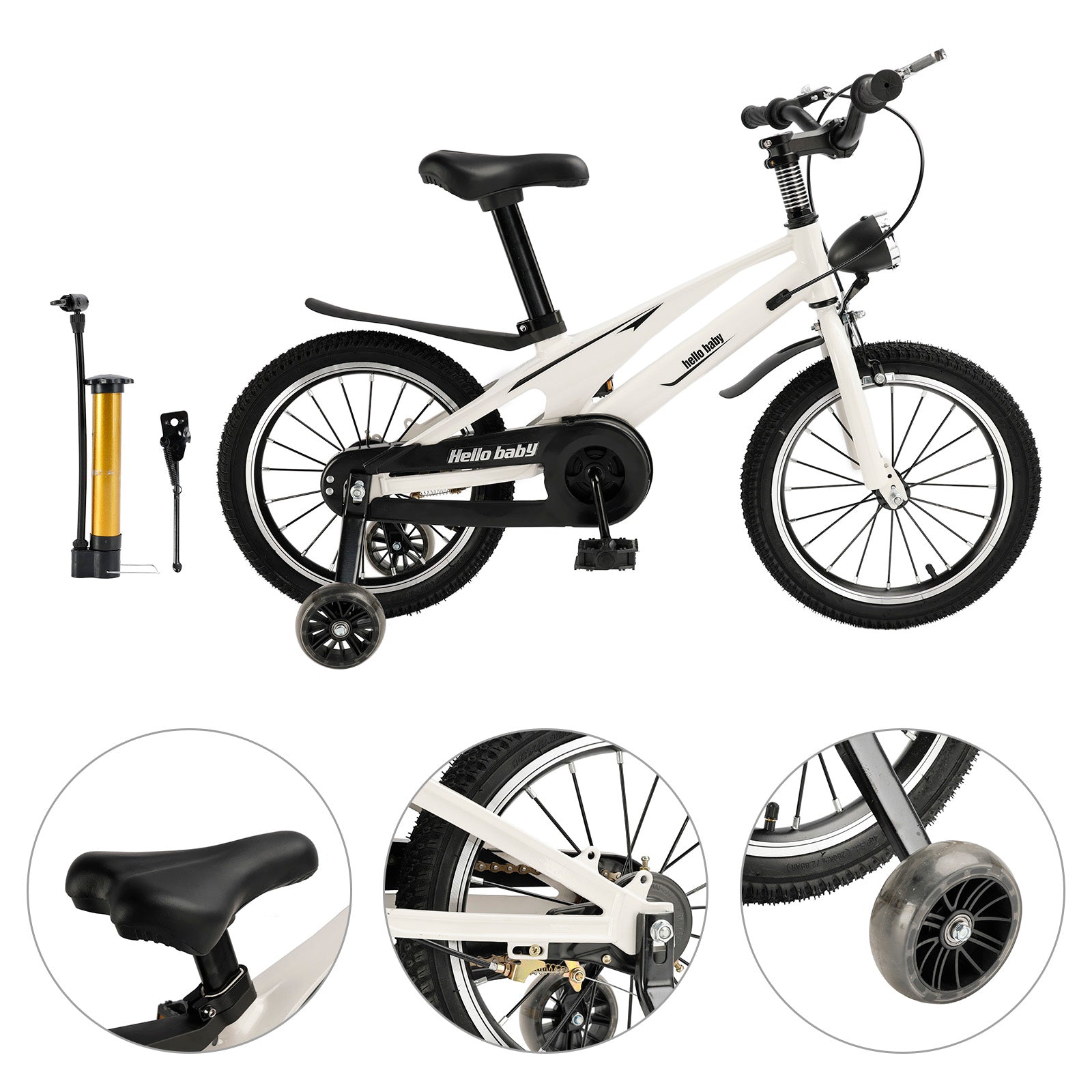 16 inches Magnesium alloy Kid's Bike Child Bicycle Boys and Girls with Basket