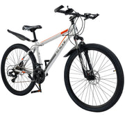 26 in 27-Speed Mountain Bike with Dual Disc Brakes & Suspension