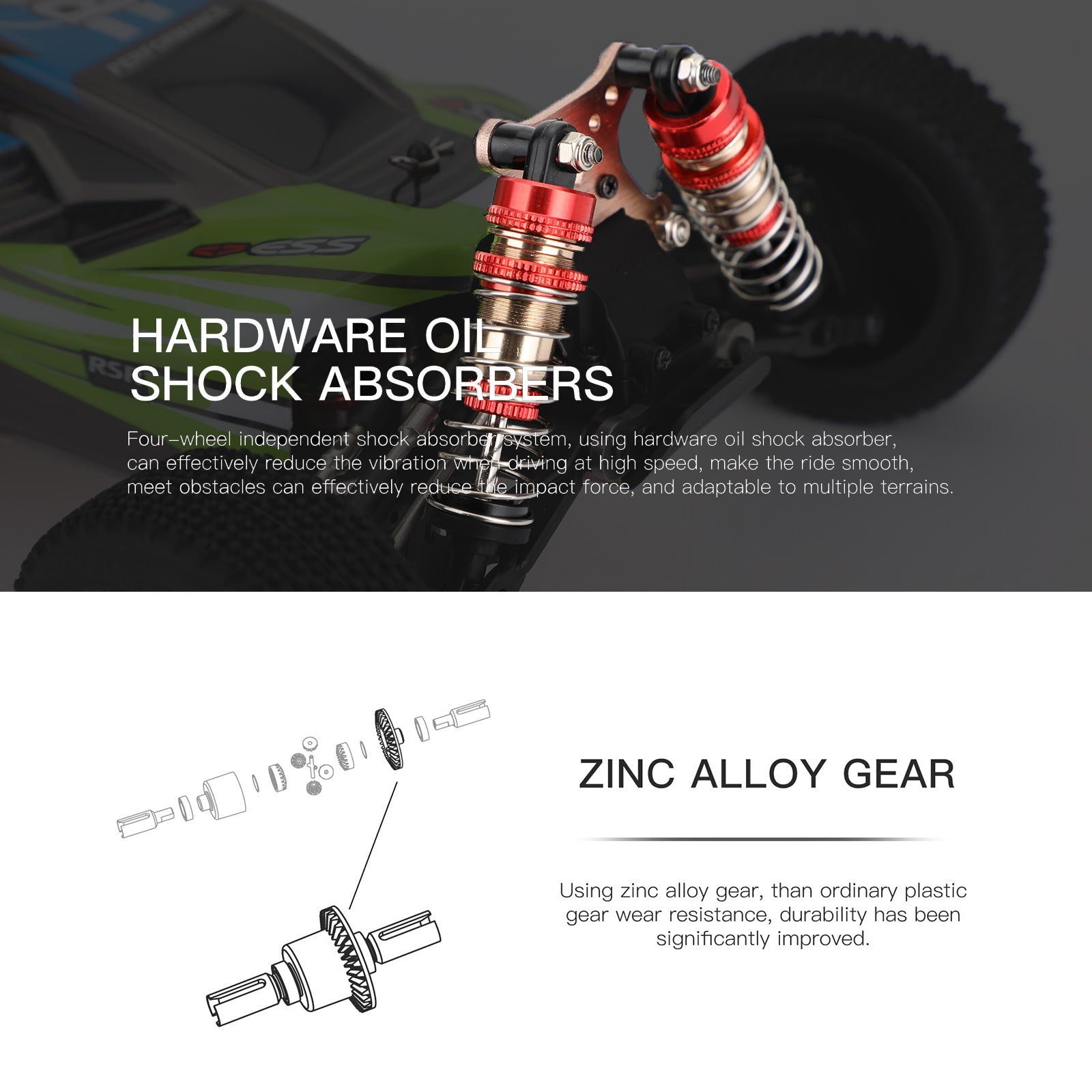 WLtoys 144001 2.4GHz 60km/h High Speed Drift Racing Car Remote Control Car USA
