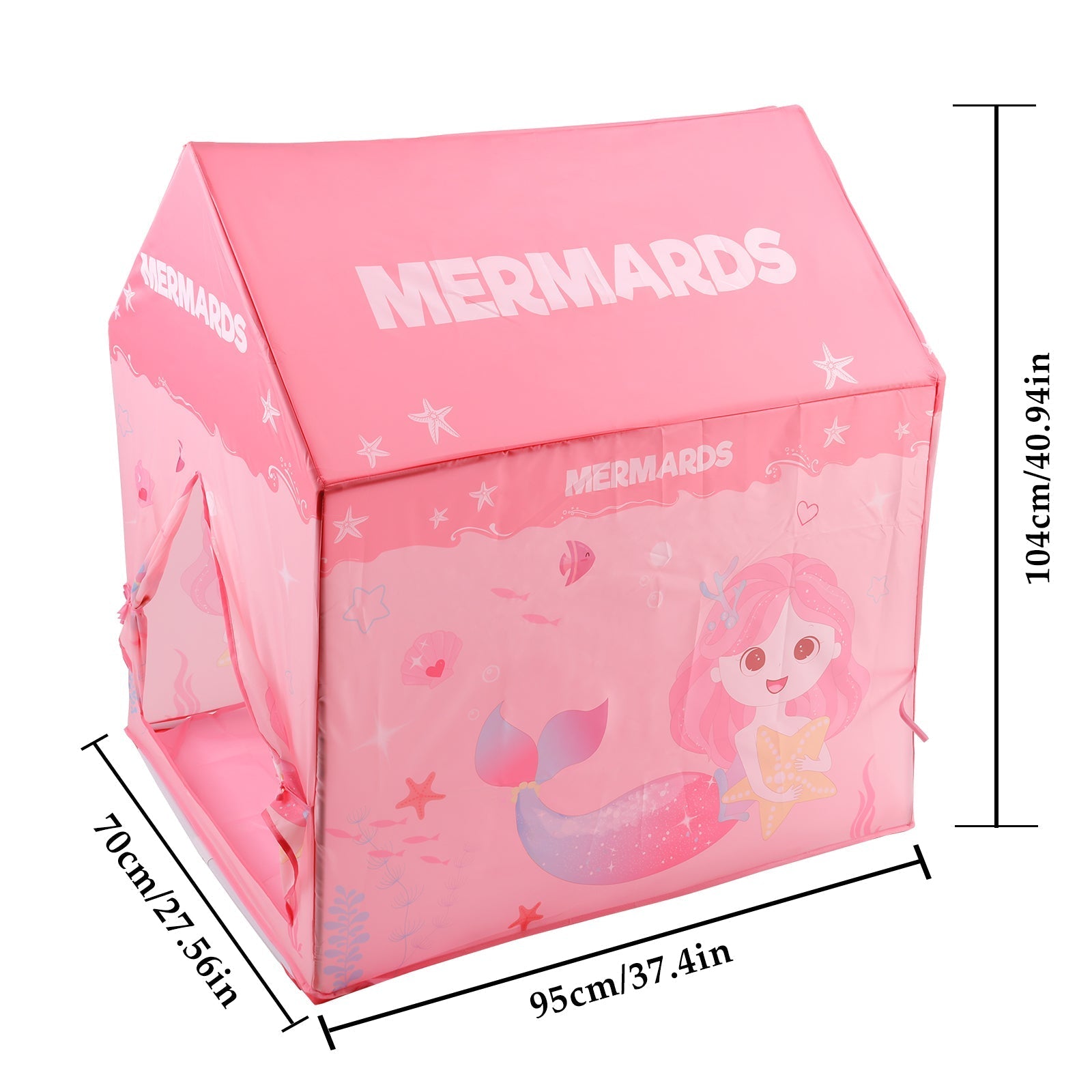 Princess Play Tent for Girls – Large Pink Kids Playhouse, Indoor Outdoor Play Tent for Children’s Games & Fun