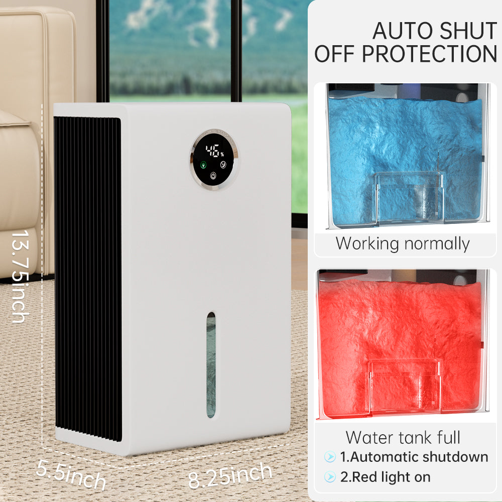🌬️Portable Smart Dehumidifier Air Purification with 7 Color LED Lights