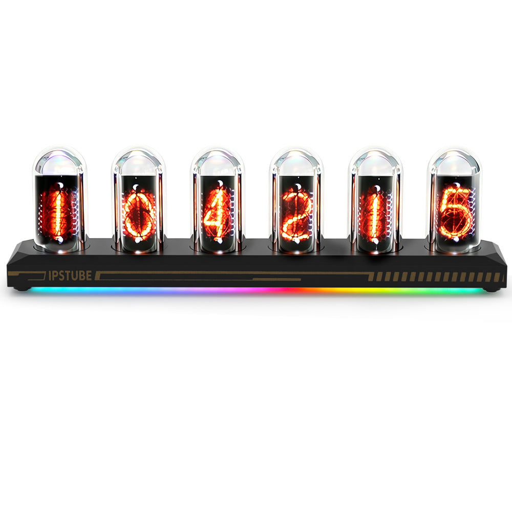 Nixie Tube Clock Wi-Fi 12/24H Temperature Humidity Wind Direction Precipitation