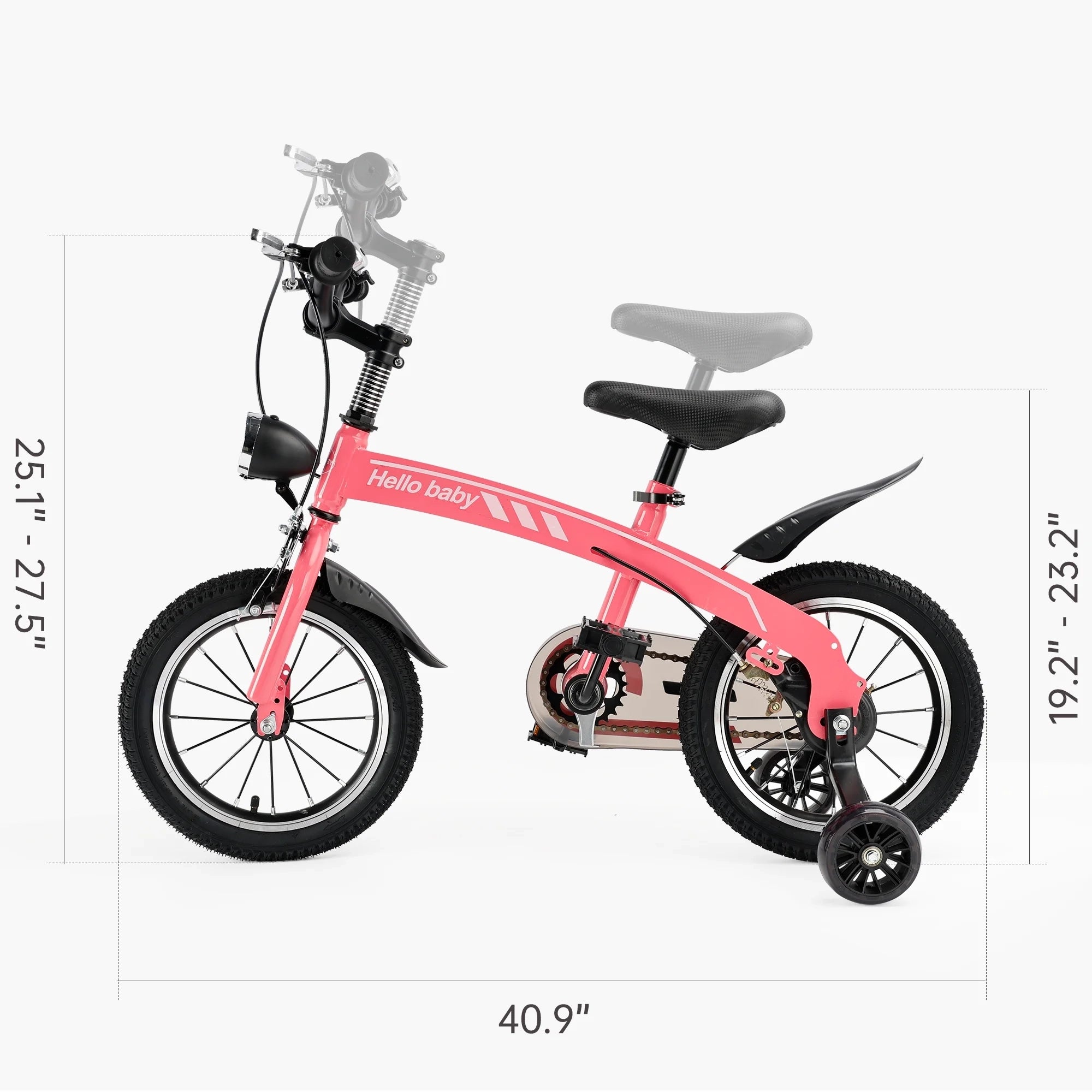 Kid's bike children bicycle with LED headlight boys and girls gift