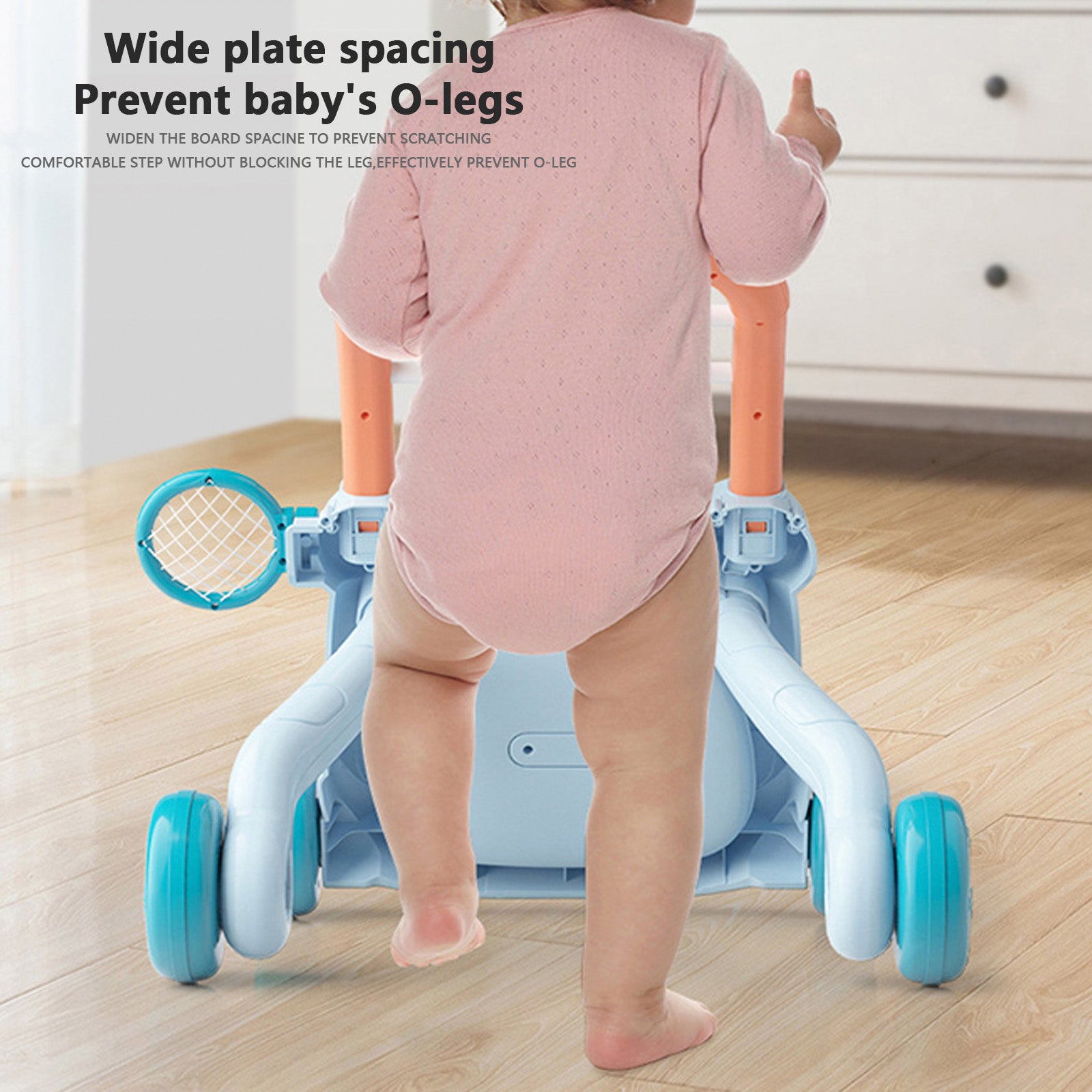 Speed Adjustable Musical Activity Center with water tank for 6 Month and up Baby Walker Sit and Stand Push Learning Toys