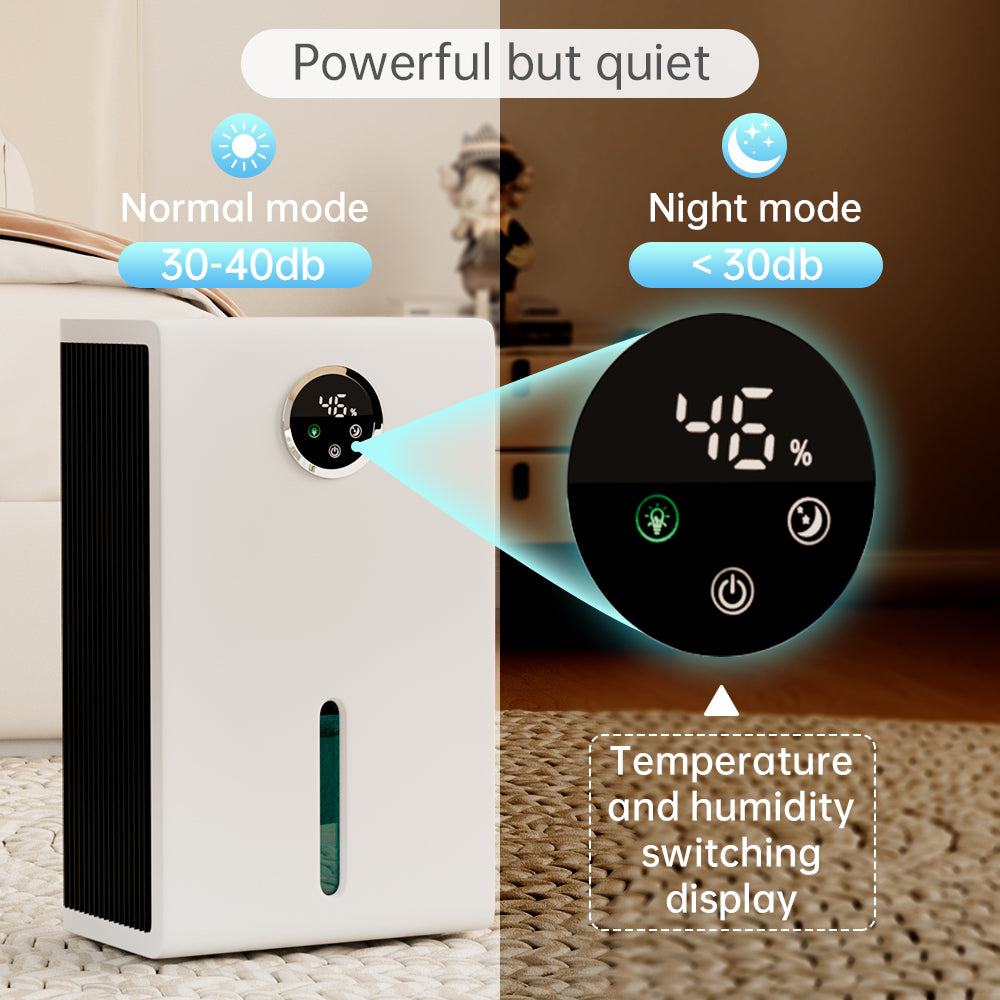 🌬️Portable Smart Dehumidifier Air Purification with 7 Color LED Lights