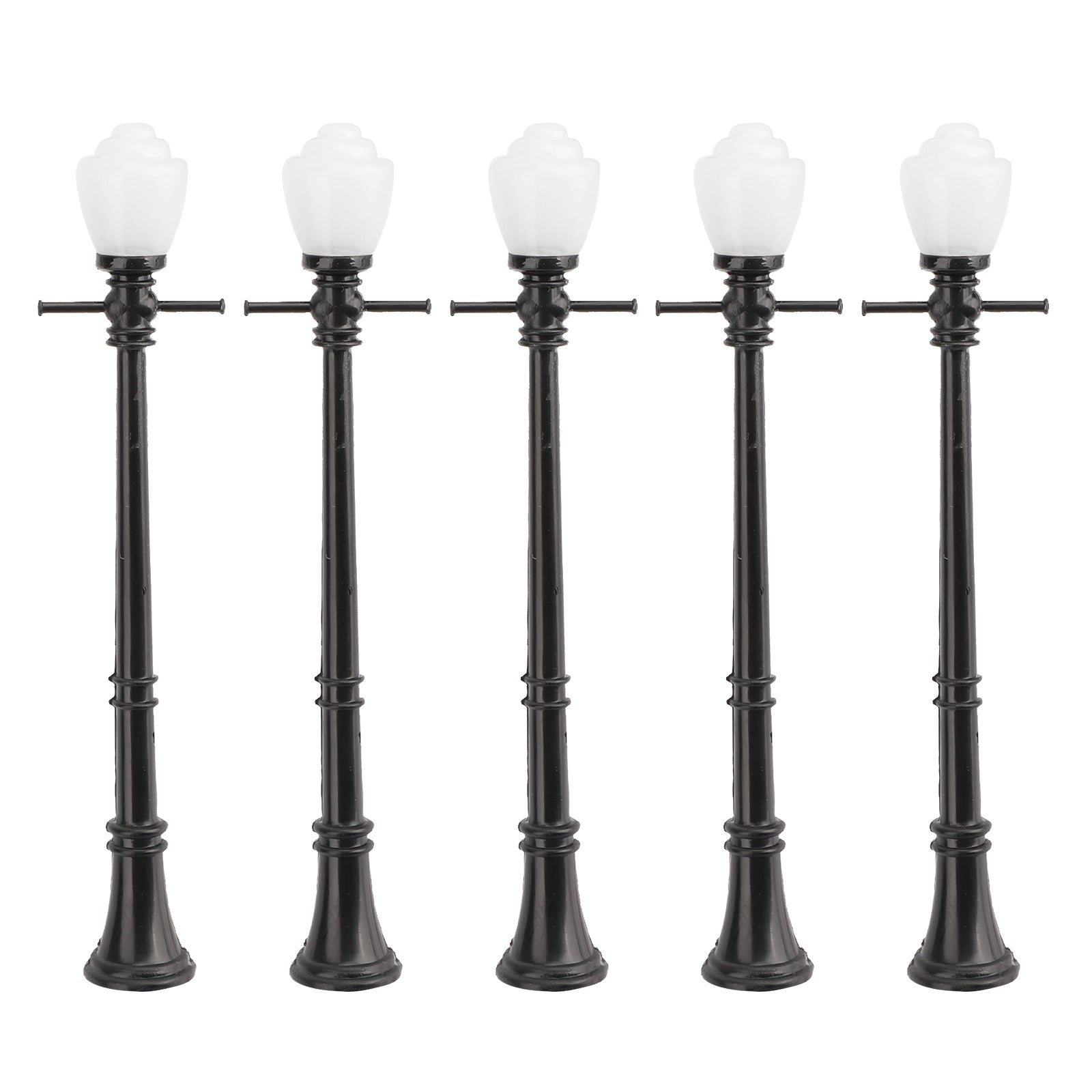 5pcs LCX04 Model Railway Lamppost lamps Street Lights O Scale LEDs